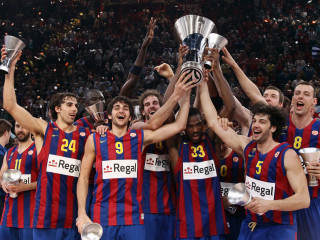 Foto: "Barcelona" triumfē Eirolīgā
